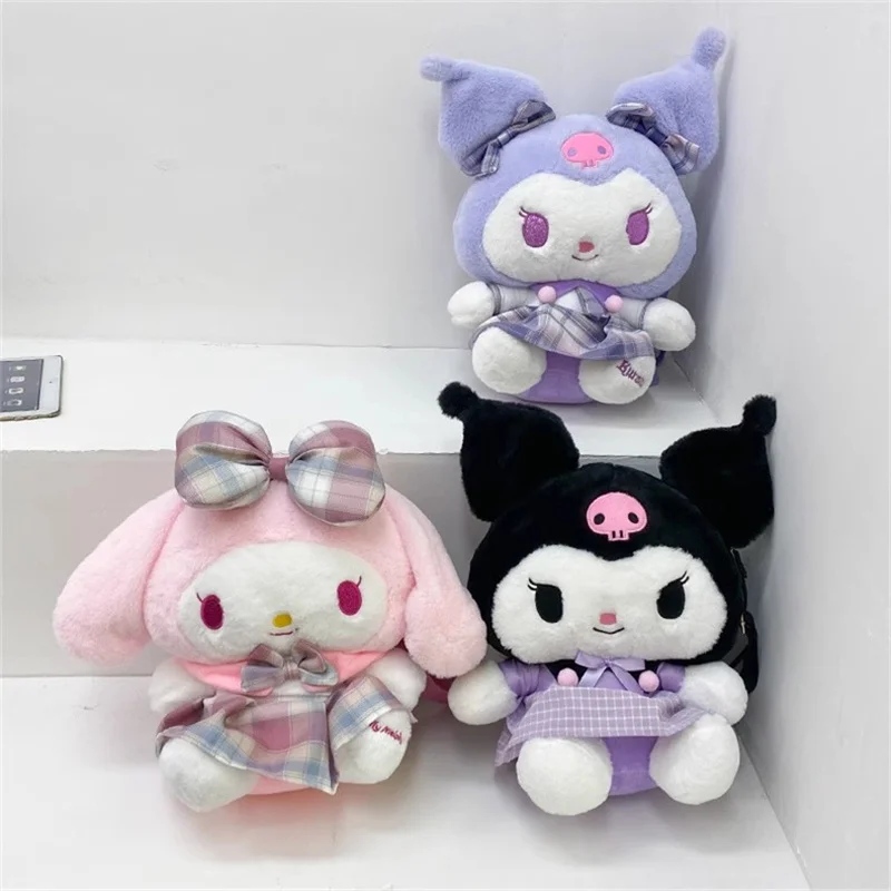 Kawaii Kuromi My Melody плюшевый рюкзак для куклы Sanrio милый мультяшный заполненный мешок для хранения игрушек рюкзак для студентов подарок на день рождения для девочки
Kawaii Kuromi My Melody плюшевый рюкзак для куклы Sanrio милый мультяшный заполненный мешок для хранения игрушек рюкзак для студентов подарок на день рождения для девочки