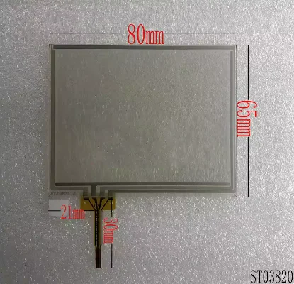 5,5-дюймовый резистивный сенсорный экран с четырьмя проводами touch 65X80 ST03820
5,5-дюймовый резистивный сенсорный экран с четырьмя проводами touch 65X80 ST03820