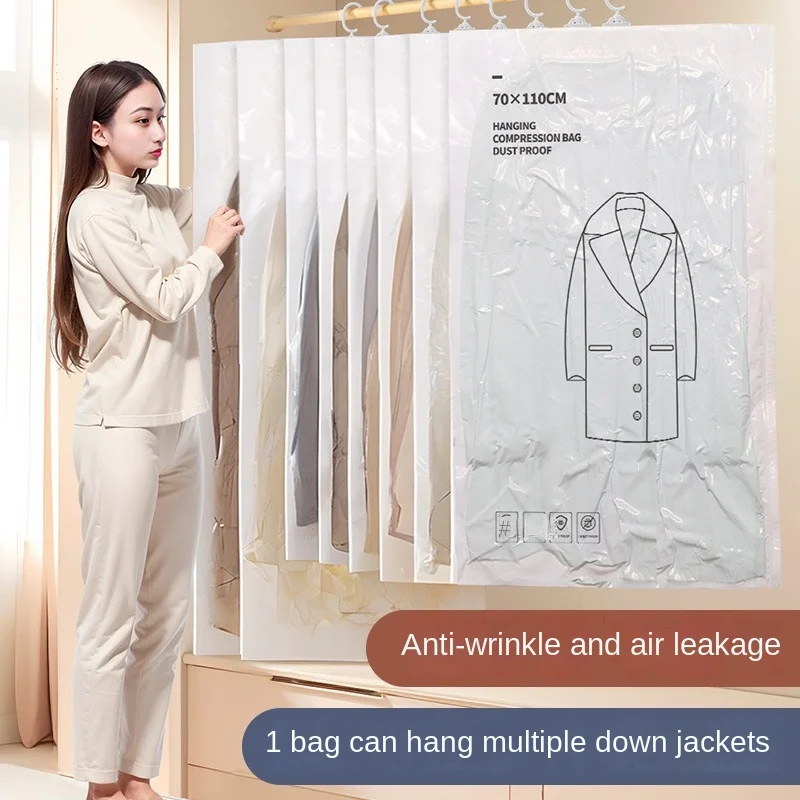 Hanging Vacuum Storage Bags, Hanging Space Saver Bags, Hanging Storage Bags for Clothes, Vacuum Sealed for Suits, Dress, Jacket
Hanging Vacuum Storage Bags, Hanging Space Saver Bags, Hanging Storage Bags for Clothes, Vacuum Sealed for Suits, Dress, Jacket
