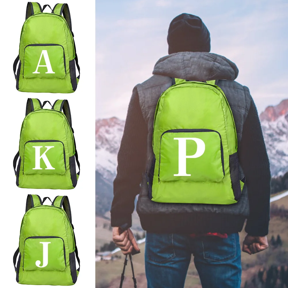 Outdoor Sports Lightweight Folding Backpack Travel Mini Pocket Backpack White Letter Print Folding Backpack for Men Women Bag
Outdoor Sports Lightweight Folding Backpack Travel Mini Pocket Backpack White Letter Print Folding Backpack for Men Women Bag