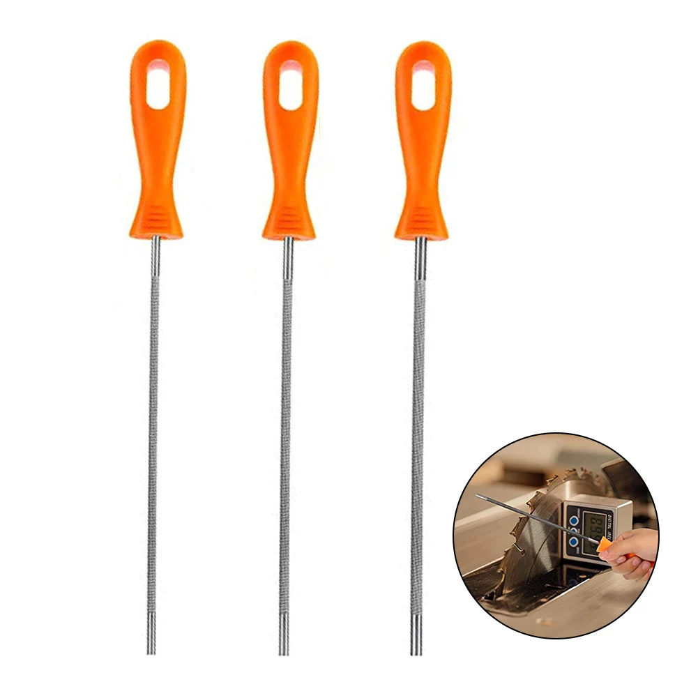 3pcs Chainsaw Chain Sharpener File Sharpener Round Plastic Handle For Chainsaw Accessories Garden Lawn Mowers Tools Power Parts
3pcs Chainsaw Chain Sharpener File Sharpener Round Plastic Handle For Chainsaw Accessories Garden Lawn Mowers Tools Power Parts