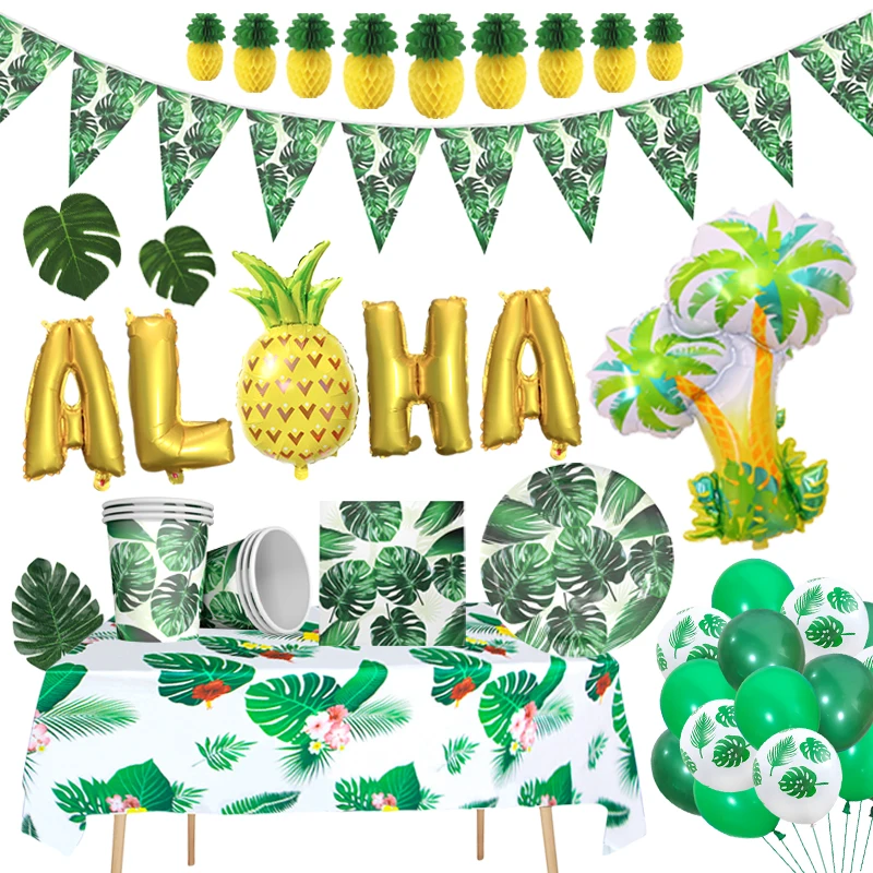 Hawaii Palm Leaves Party Decorations Hawaiian Party Decorations Disposable Tableware Jungle Theme Decor Wedding Birthday Balloon
Hawaii Palm Leaves Party Decorations Hawaiian Party Decorations Disposable Tableware Jungle Theme Decor Wedding Birthday Balloon