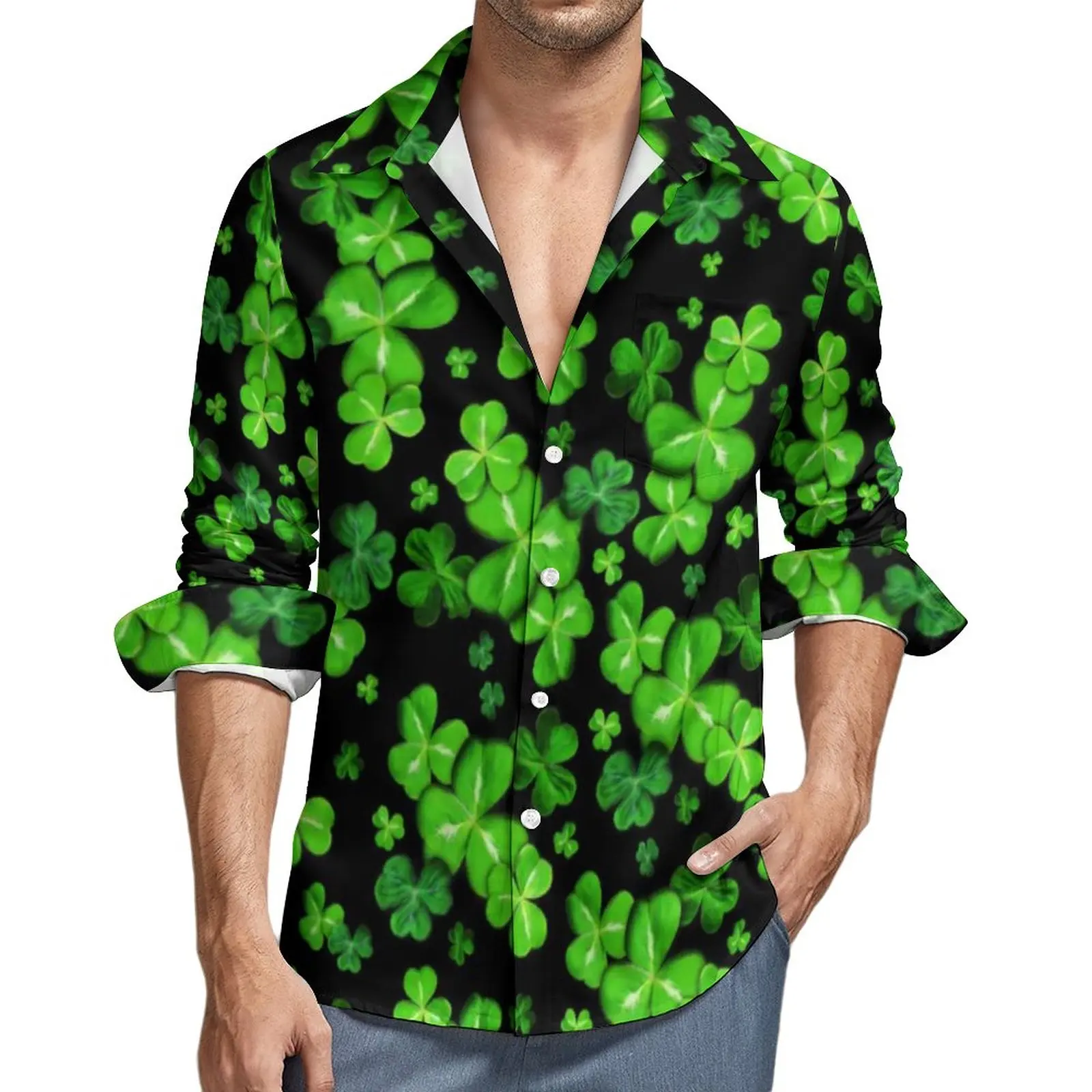 St Patrick's Day Shirt Happy Paddys Day Shamrocks Casual Shirts Long Sleeve Design Y2K Blouses Autumn Fashion Male Clothing
St Patrick's Day Shirt Happy Paddys Day Shamrocks Casual Shirts Long Sleeve Design Y2K Blouses Autumn Fashion Male Clothing