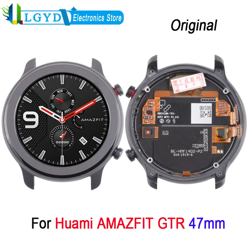 

1.39'' LCD Screen with Frame For Huami Amazfit GTR 47mm AMOLED LCD Display and Digitizer Full Assembly Repair Spare Part