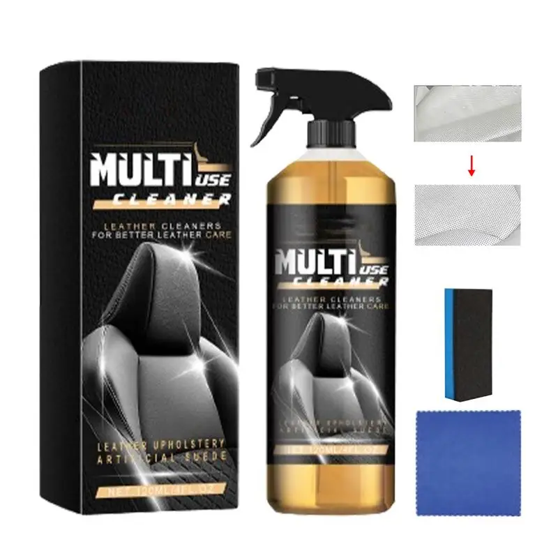 

Car Interior Cleaner Deep Nourishing Leather Care Convenient Car Seat Cleaner Leather Care Kit For Car Interiors Furniture