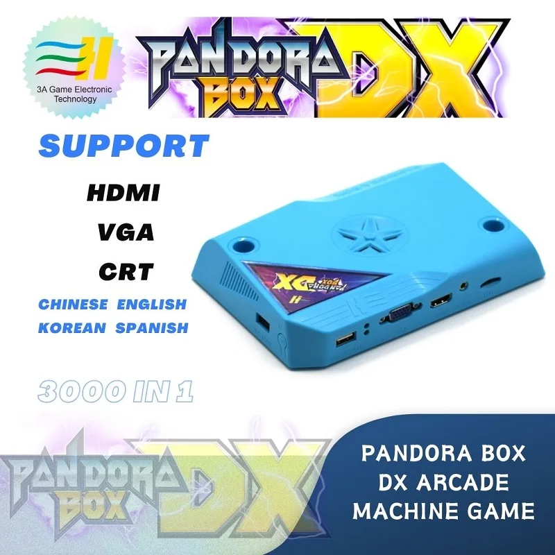 

Pandora Box Dx Arcade Machine Game3000 In 1 Arcade Version 3D Jamma Motherboard Support CRT VGA HDMI Output arcade board