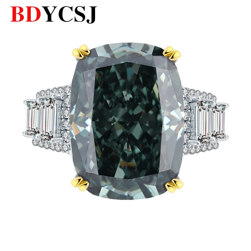 Full Body S925 Silver Top Grade High Carbon Diamond Explosive Flash Broken Ice Cut Rectangular Main Stone 13 * 18MM Luxury Ring
Full Body S925 Silver Top Grade High Carbon Diamond Explosive Flash Broken Ice Cut Rectangular Main Stone 13 * 18MM Luxury Ring
