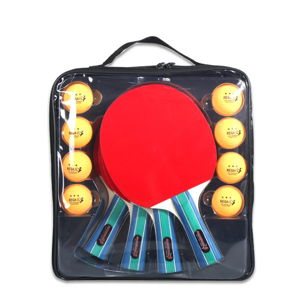 

Ping Pong Paddles Set Table Tennis Rackets with 3-Star Ping Pong Balls Gym Ping Pong Equipment for Indoor Outdoor Game