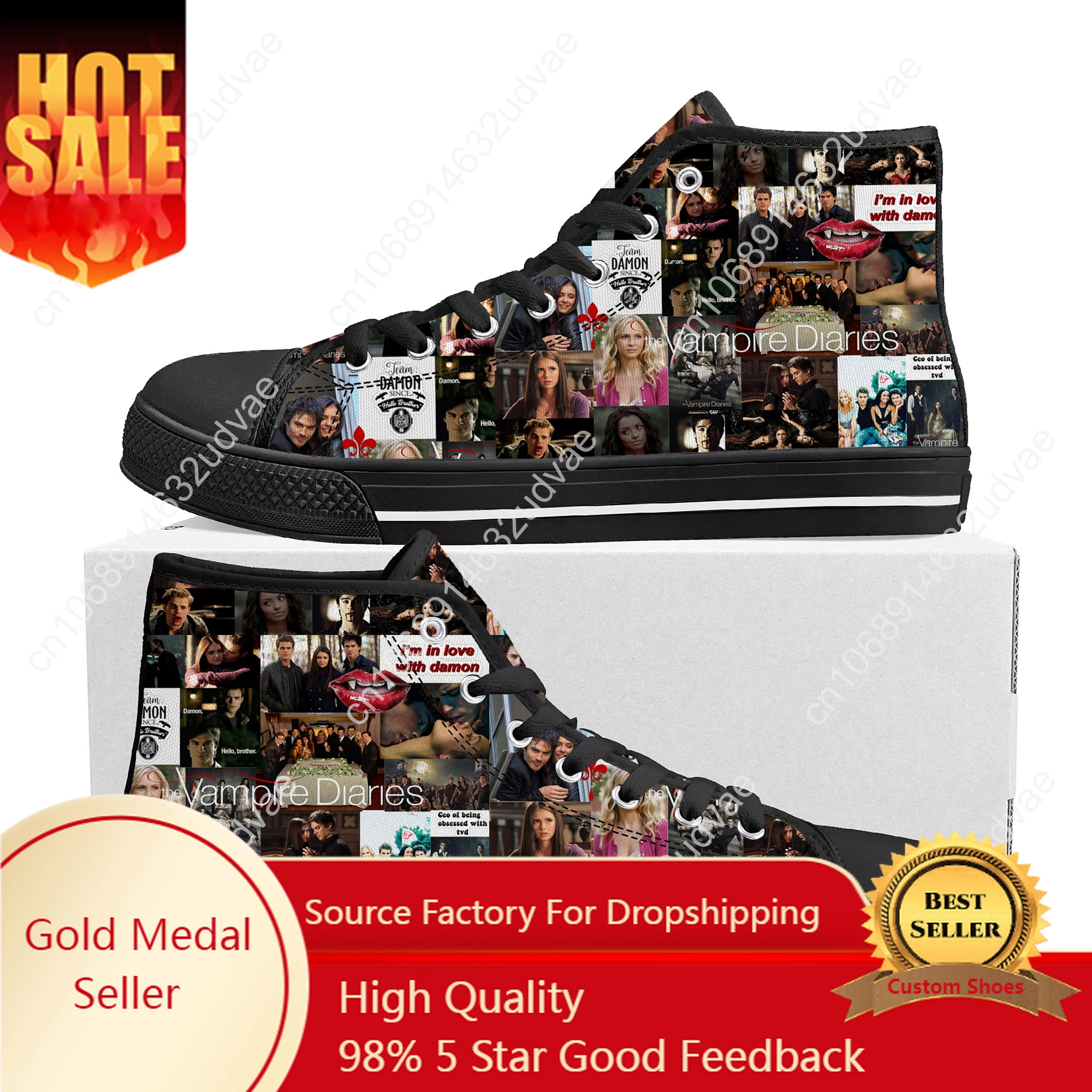 The Vampire Diaries Damon Salvatore High Top Sneakers High Quality Mens Womens Teenager Canvas Sneaker Couple Shoes Custom Shoe
The Vampire Diaries Damon Salvatore High Top Sneakers High Quality Mens Womens Teenager Canvas Sneaker Couple Shoes Custom Shoe