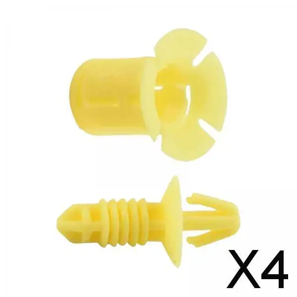 

2-4pack Mounting Clips Copilot Fuse Box Cover Plate Clips for Ford S-max Yellow