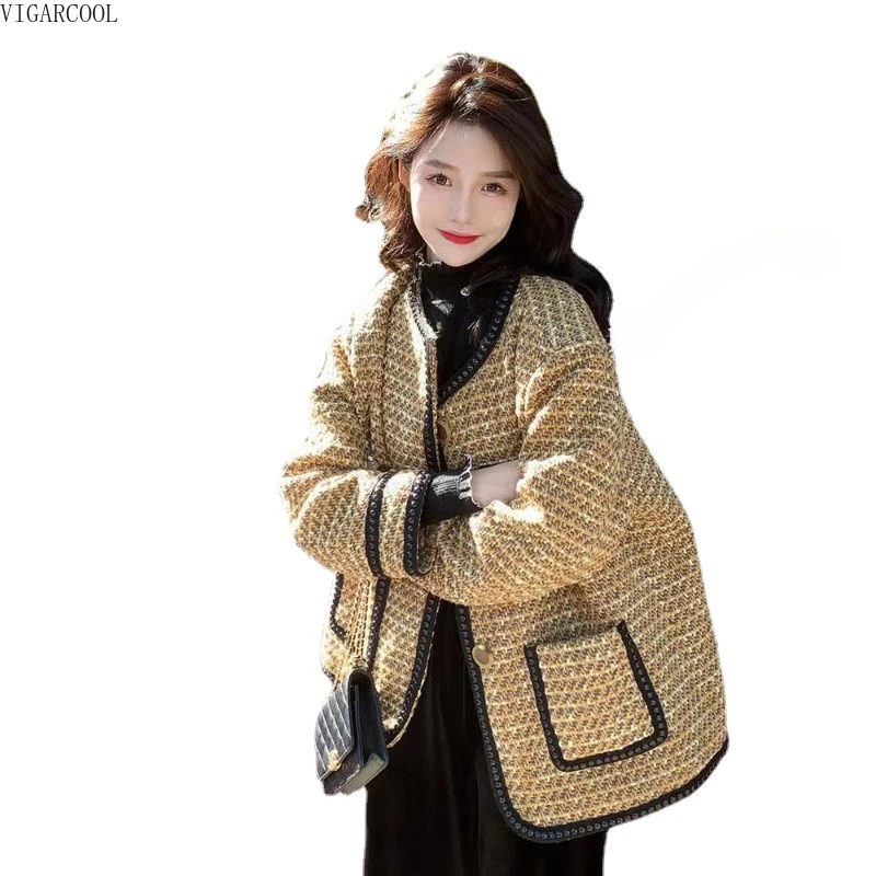 Autumn 2023 New Unique and Unique Super Beautiful Top Gentle Khaki Tweed Coat Women's Advanced Feeling Temperament Coat Female
Autumn 2023 New Unique and Unique Super Beautiful Top Gentle Khaki Tweed Coat Women's Advanced Feeling Temperament Coat Female