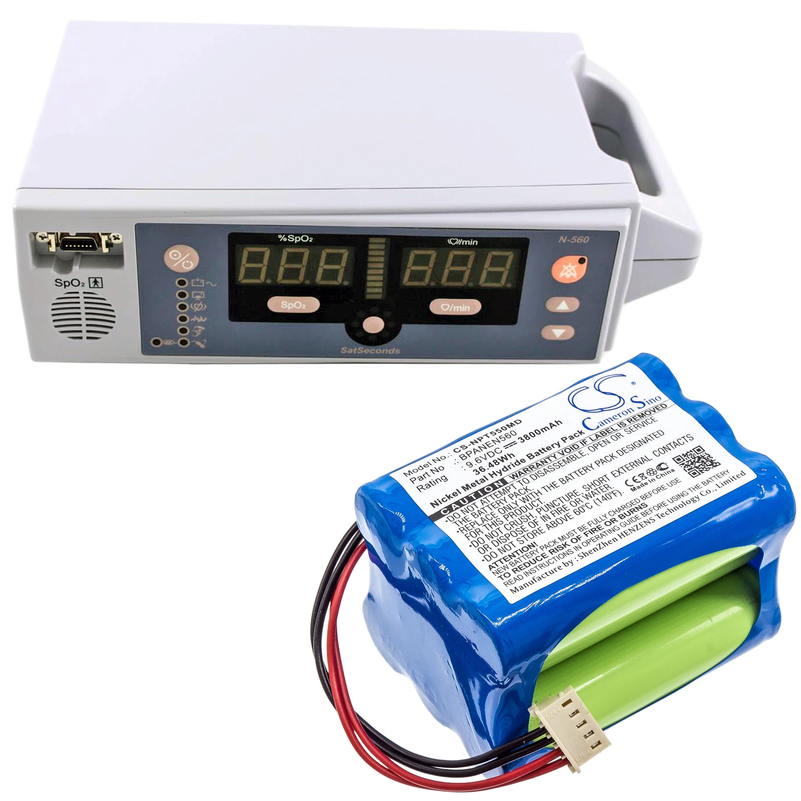 Medical Battery For Nellcor Puritan Bennett N-550B Pulse Oximeter N-560 N550B N560
Medical Battery For Nellcor Puritan Bennett N-550B Pulse Oximeter N-560 N550B N560