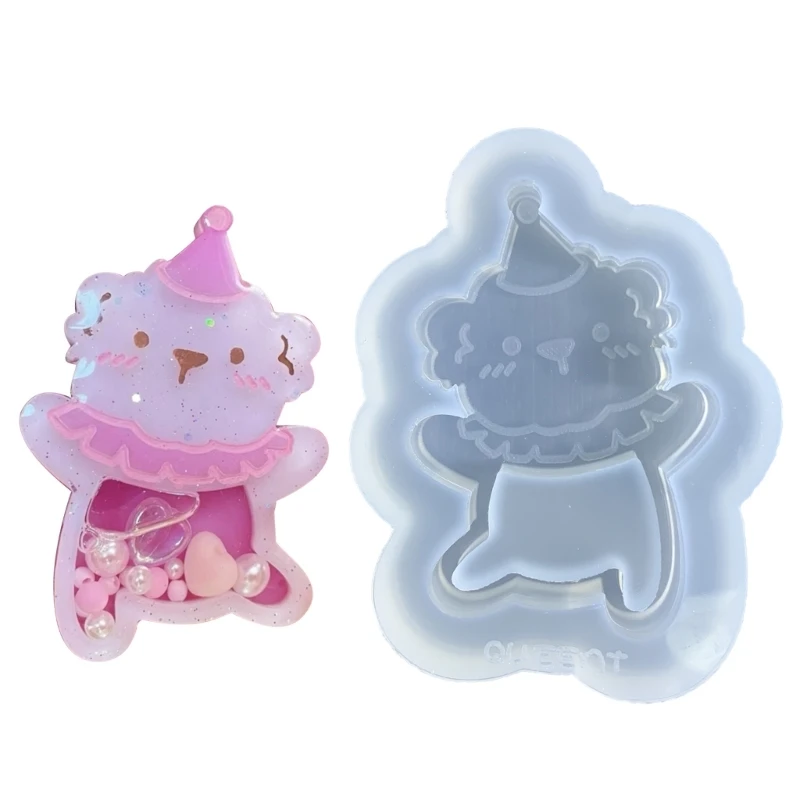 Circus Bear Ornament Silicone Mold Pendant Handmade Decoration Mold for Valentines Day Birthday Gift
Circus Bear Ornament Silicone Mold Pendant Handmade Decoration Mold for Valentines Day Birthday Gift