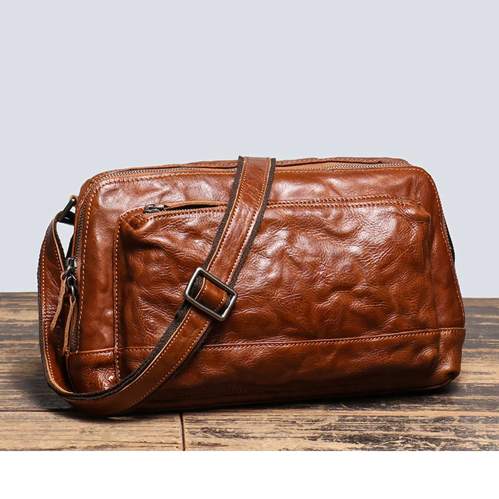 Vintage Genuine Leather Messenger Bag Leisure Brown Business Laptop Purse for Men Leather Travel Crossbody Bag for Documents
Vintage Genuine Leather Messenger Bag Leisure Brown Business Laptop Purse for Men Leather Travel Crossbody Bag for Documents