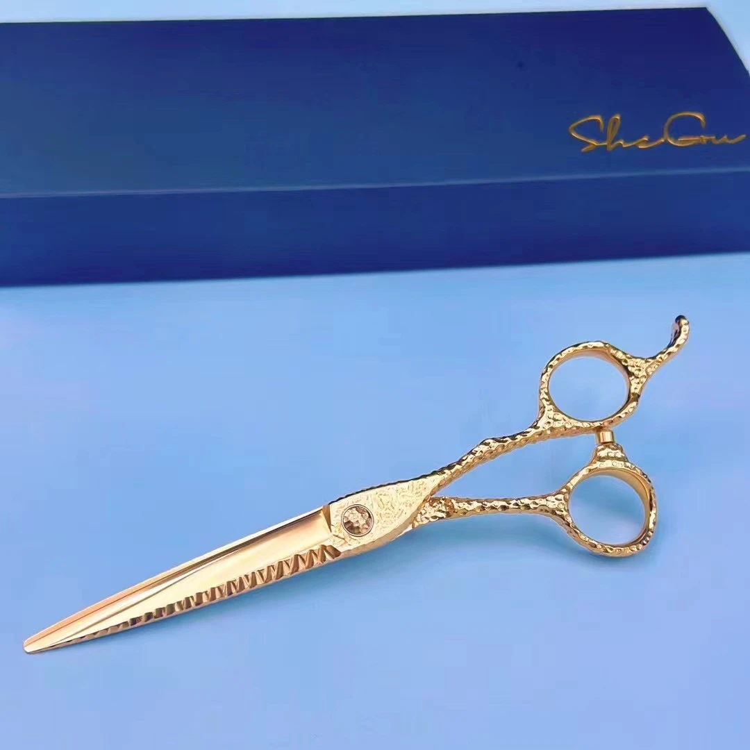 VG10 hair scissors professional gold thinning shears 6.7-7 inch Customizable LOGO haircut tools
VG10 hair scissors professional gold thinning shears 6.7-7 inch Customizable LOGO haircut tools