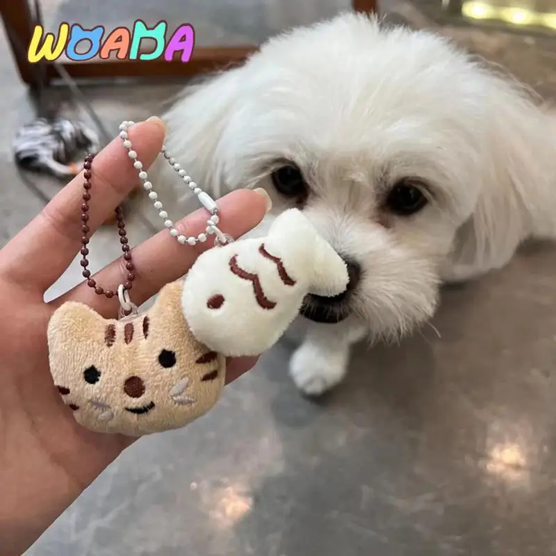 Cartoon Plush Cat Keychain On Backpack Hairy Kawaii Silk Fish Pendant For Women Men Kid Toy Doll Key Chain Bag Car Keyring Gift
Cartoon Plush Cat Keychain On Backpack Hairy Kawaii Silk Fish Pendant For Women Men Kid Toy Doll Key Chain Bag Car Keyring Gift
