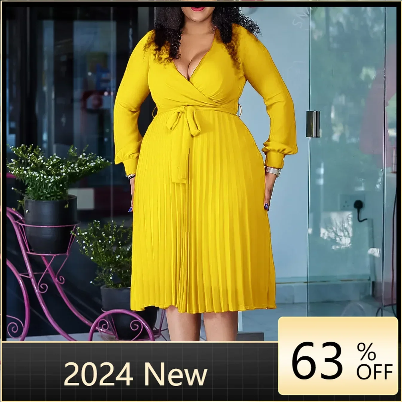Dashiki Africa Clothing Elegant African Dresses for Women Summer African Long Sleeve V-neck Polyester Party Evening Pleat Dress
Dashiki Africa Clothing Elegant African Dresses for Women Summer African Long Sleeve V-neck Polyester Party Evening Pleat Dress