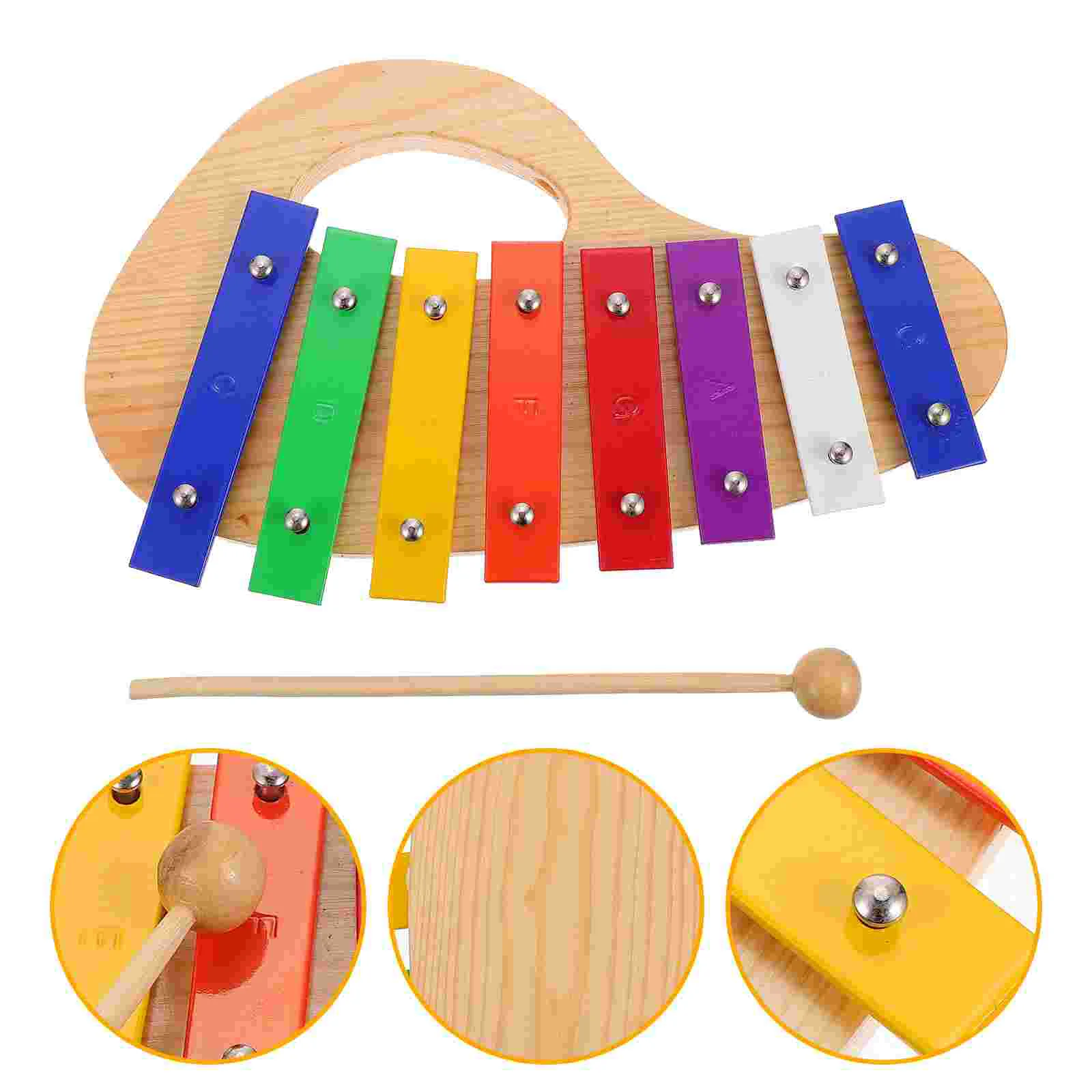 

1Pc Wooden Xylophone Wooden Knocking Piano Early Educational Music Toy Kid Toy