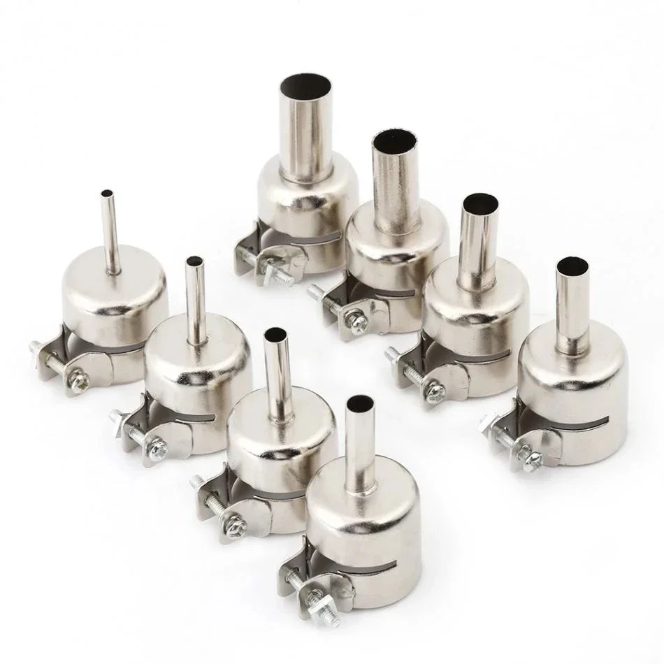 1/8Pcs Universal Welding Nozzle 3mm-12mm For 850 852D 898 For Aoyue 906/968/850 Soldering Station Hot Air Welding Nozzles
1/8Pcs Universal Welding Nozzle 3mm-12mm For 850 852D 898 For Aoyue 906/968/850 Soldering Station Hot Air Welding Nozzles