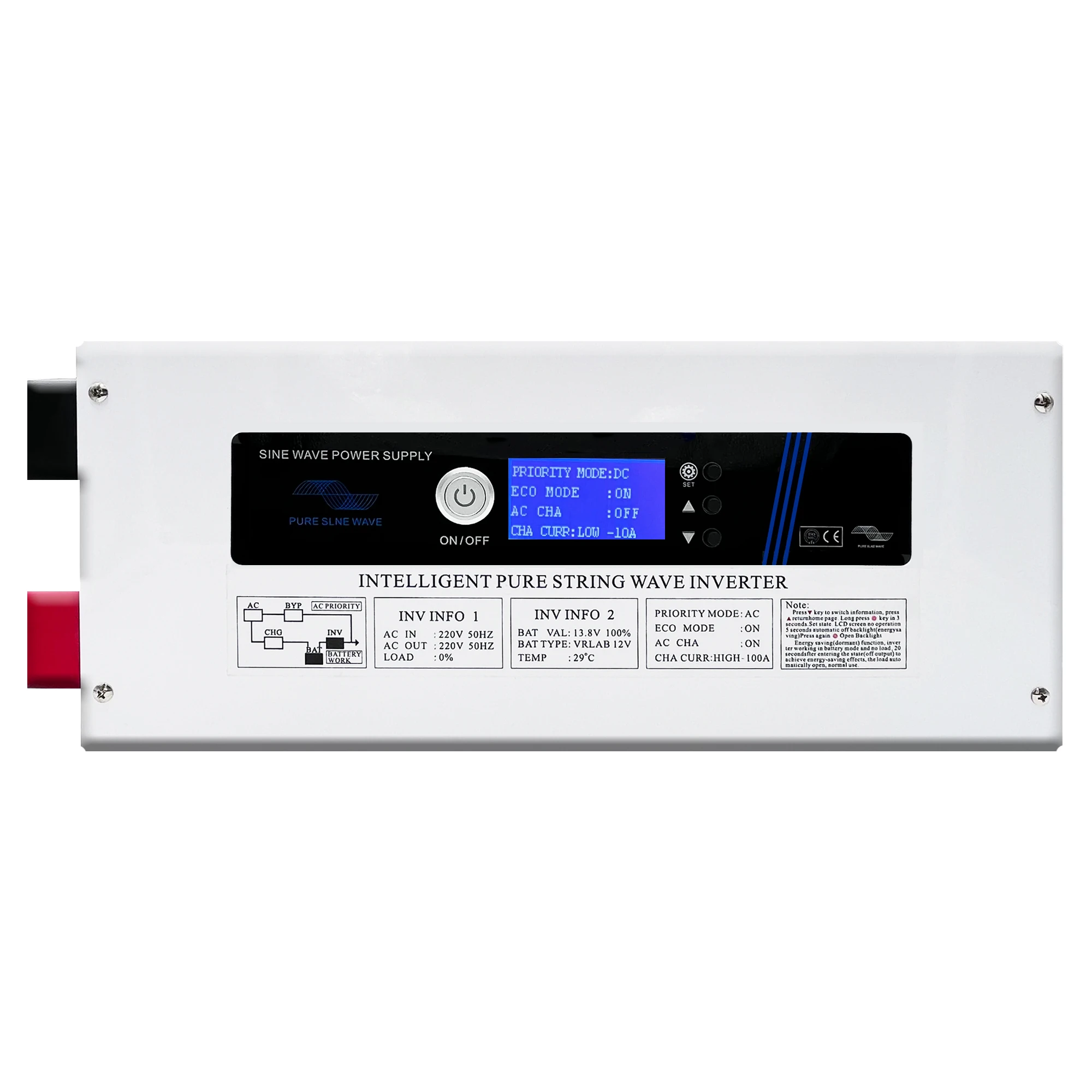 High Effect Inverter 2000W Low Frequency Pure Sine Wave Inverter UPS Functions Battery Charger
High Effect Inverter 2000W Low Frequency Pure Sine Wave Inverter UPS Functions Battery Charger