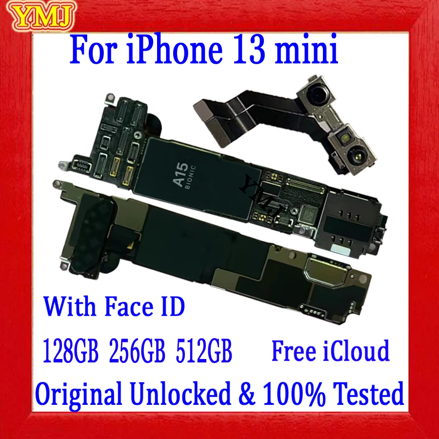 Original Unlocked Free Icloud For IPhone 13 MINI Motherboard With/No Face ID 100% Tested Logic Board Support Update Mainboard 
Original Unlocked Free Icloud For IPhone 13 MINI Motherboard With/No Face ID 100% Tested Logic Board Support Update Mainboard