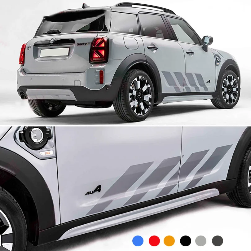 Пара Cooper S ALL4, наклейка на юбку с неподнятыми косыми полосками, наклейка на тело, Виниловая наклейка для мини-отечника F60 JCW 2017-2021 2022 2023
Пара Cooper S ALL4, наклейка на юбку с неподнятыми косыми полосками, наклейка на тело, Виниловая наклейка для мини-отечника F60 JCW 2017-2021 2022 2023