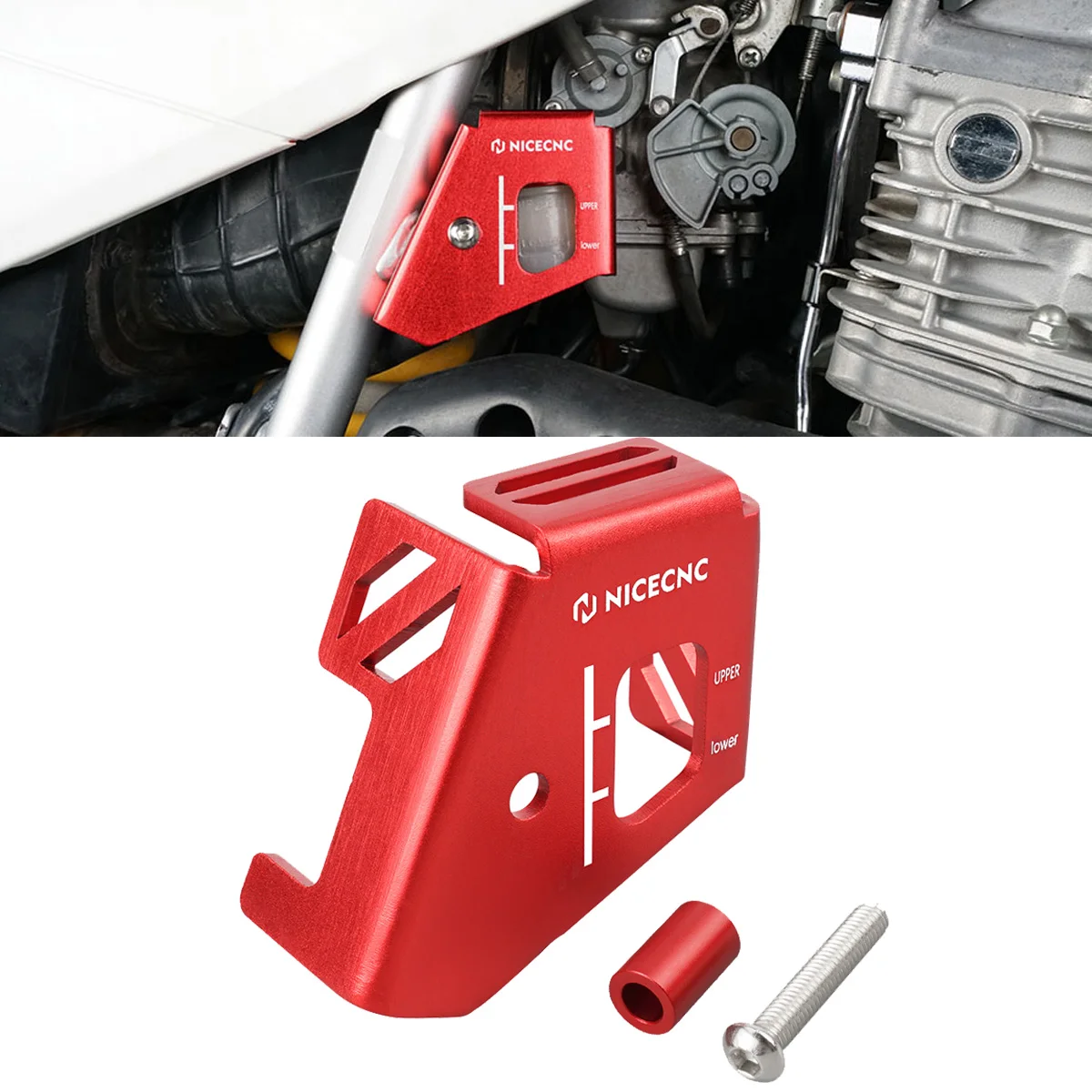 NiceCNC Motorcycle Rear Brake Reservoir Tank Guard Protector for Honda XR650L XR 650L 650 L 1993-2022 2021 2020 2019 Aluminum
NiceCNC Motorcycle Rear Brake Reservoir Tank Guard Protector for Honda XR650L XR 650L 650 L 1993-2022 2021 2020 2019 Aluminum