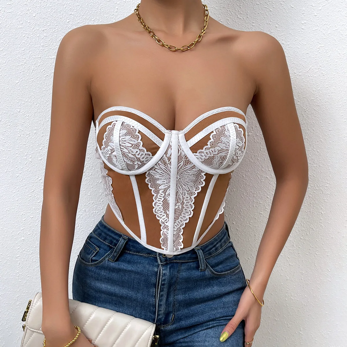 Fashion Strapless Corset Crop Tops Summer Slim Backless Bustier Tank Top Women Clothes Sexy Fishbone Bodyshaper Camis Streetwear
Fashion Strapless Corset Crop Tops Summer Slim Backless Bustier Tank Top Women Clothes Sexy Fishbone Bodyshaper Camis Streetwear