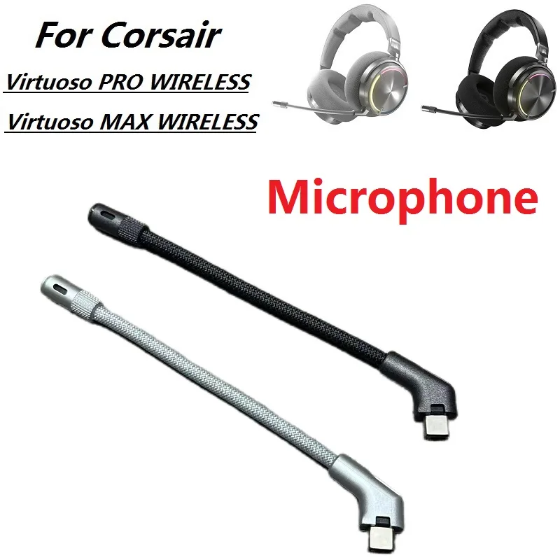Original Microphone For CORSAIR Virtuoso PRO/Virtuoso MAX WIRELESS headphones replacement headset mic spare part ear pad Original Microphone For CORSAIR Virtuoso PRO/Virtuoso MAX WIRELESS headphones replacement headset mic spare part ear pad