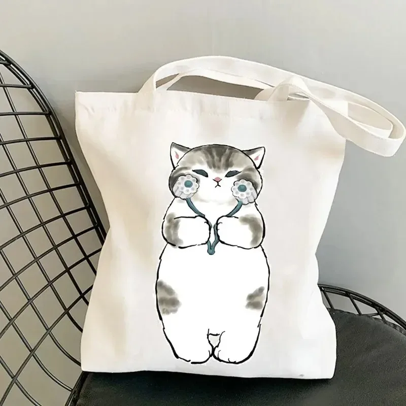 Cute Cat Print Tote Bag - Large Capacity Shopping Bag 9 S8f4ac5c41e4f40fd89b9e51987ff31d9n