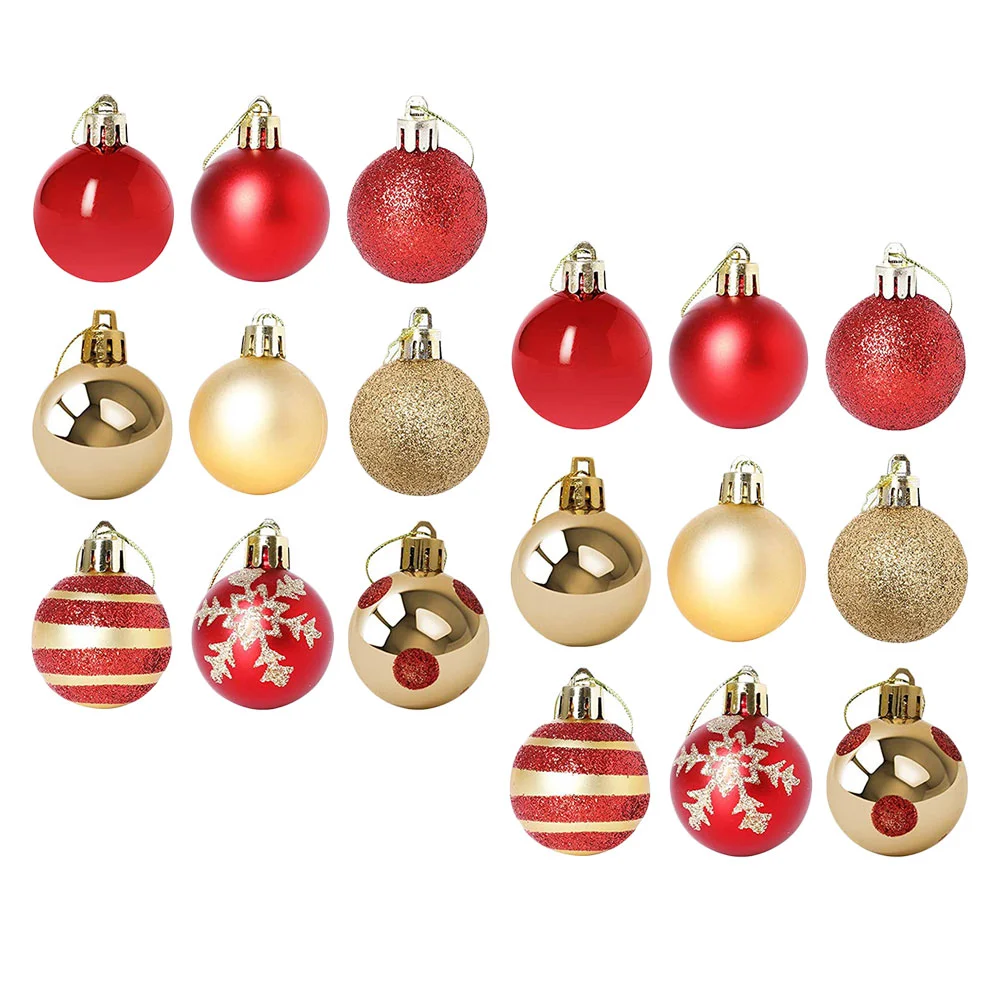 Red Plastic Christmas Tree Ornaments - 50Pcs, Shatterproof, Xmas Red Gold Baubles, Holiday Decorations
Red Plastic Christmas Tree Ornaments - 50Pcs, Shatterproof, Xmas Red Gold Baubles, Holiday Decorations
