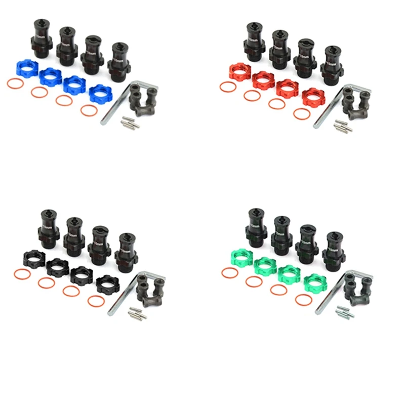 Металлический Расширенный 17 мм переходник с шестигранной Ступицей Колеса для 1/10 Slash 2WD 4X4 нержавеющий штамп Запчасти для радиоуправляемых автомобилей