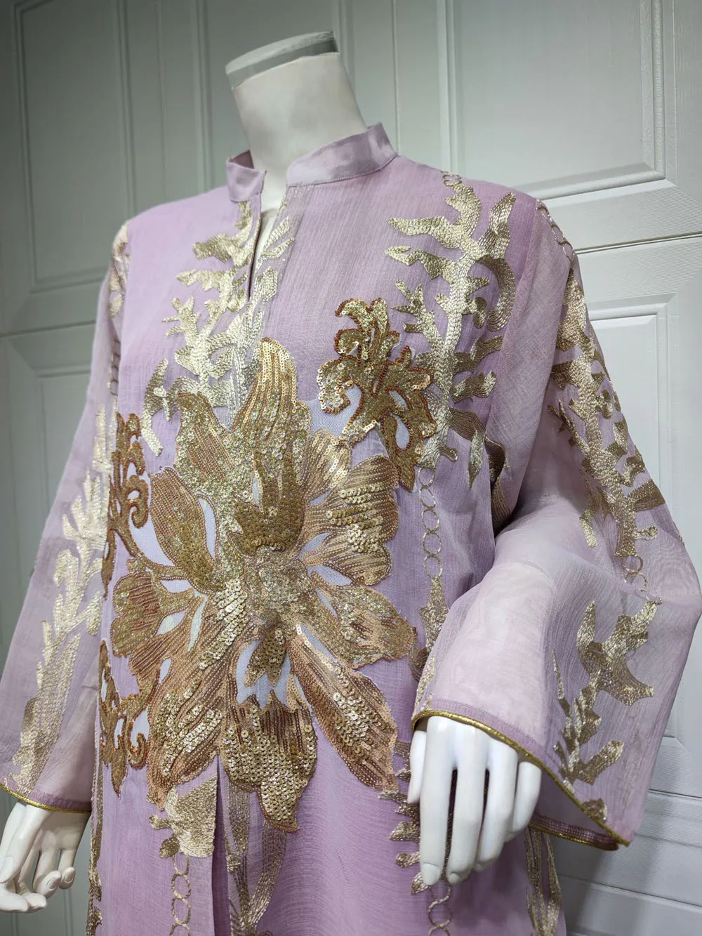 Maxi Dress Golden Sequins Embroidery Green White Abaya Woman Muslim Female Jalabiya Arabic Elegant Clothing Long Sleeves 243 Mallzona S8f4dae0aefa04c759f18e8a9c5d4685cP Maxi Dress Golden Sequins Embroidery Green White Abaya Woman Muslim Female Jalabiya Arabic Elegant Clothing Long Sleeves Mallzona