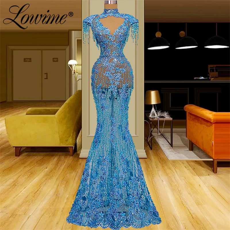 Lowime 2022 Charming Blue See Through Party Dresses Lace Beaded Crystals Kaftans Vestido De Fiesta Capped Sleeve Evening Dress
Lowime 2022 Charming Blue See Through Party Dresses Lace Beaded Crystals Kaftans Vestido De Fiesta Capped Sleeve Evening Dress