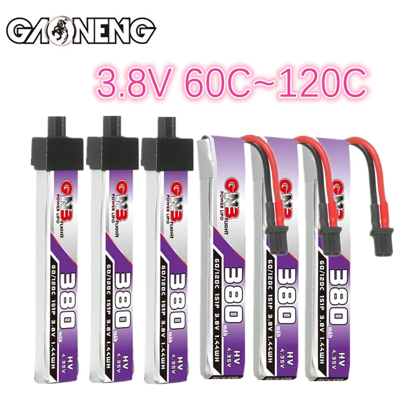 Max 120C GNB 3.8V 380mAh 60C LiPo Battery BetaFPV Beta75X Happymodel Mobula6 Mobula7 Snapper Cabled A30 BT2.0 3.8V Battery
Max 120C GNB 3.8V 380mAh 60C LiPo Battery BetaFPV Beta75X Happymodel Mobula6 Mobula7 Snapper Cabled A30 BT2.0 3.8V Battery