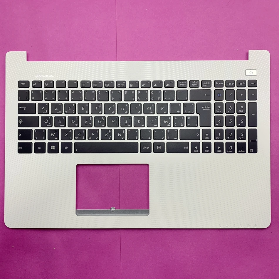 Arabic+French Palmrest Laptop Keyboard for ASUS X502 X502C X502A X502U X502EI X502X X502CA Azerty AF Layout
Arabic+French Palmrest Laptop Keyboard for ASUS X502 X502C X502A X502U X502EI X502X X502CA Azerty AF Layout