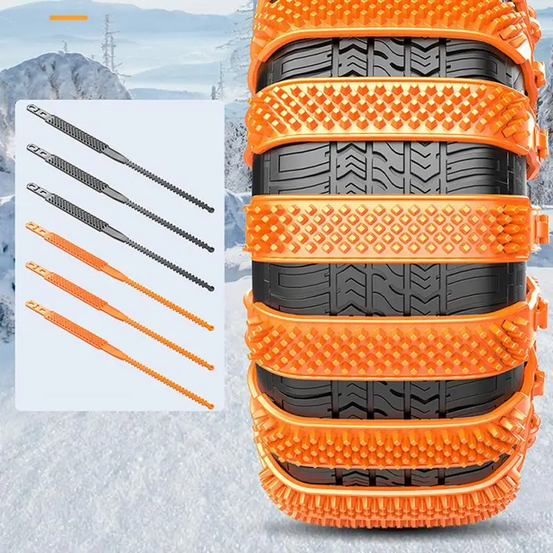 

Car tire snow chain Anti-Skid Tyre Cable Ties Auto Portable Easy to Mount Emergency Traction for Desert Automobile Accessories