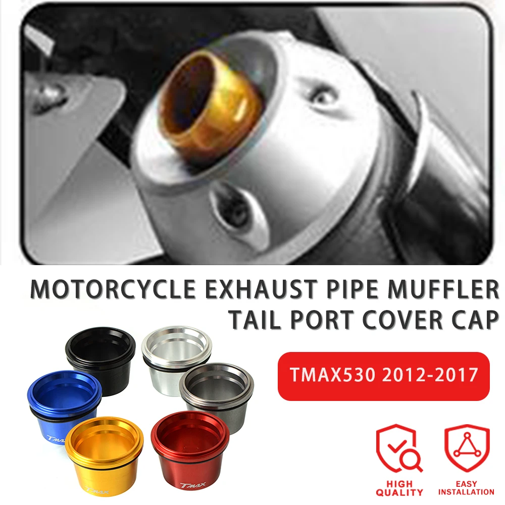 

For Yamaha tmax 530 dx/sx 2017 2018 2019 Motorcycle Muffler Tail End CNC Exhaust Tip Cover TMAX 560 Tech MAX 2020 2021 2022