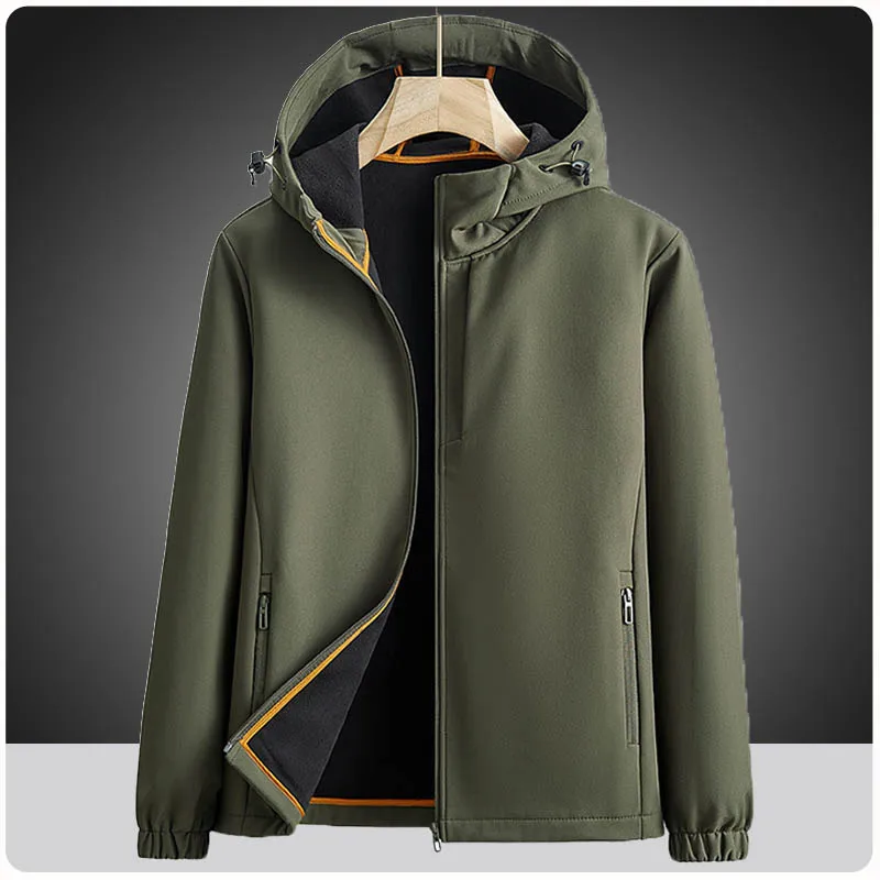 

Plus Size 7XL 8XL Spring Military Soft Shell Hiking Jackets Men Tactical Windproof Army Camping Jackets Mens Hooded Bomber Coats