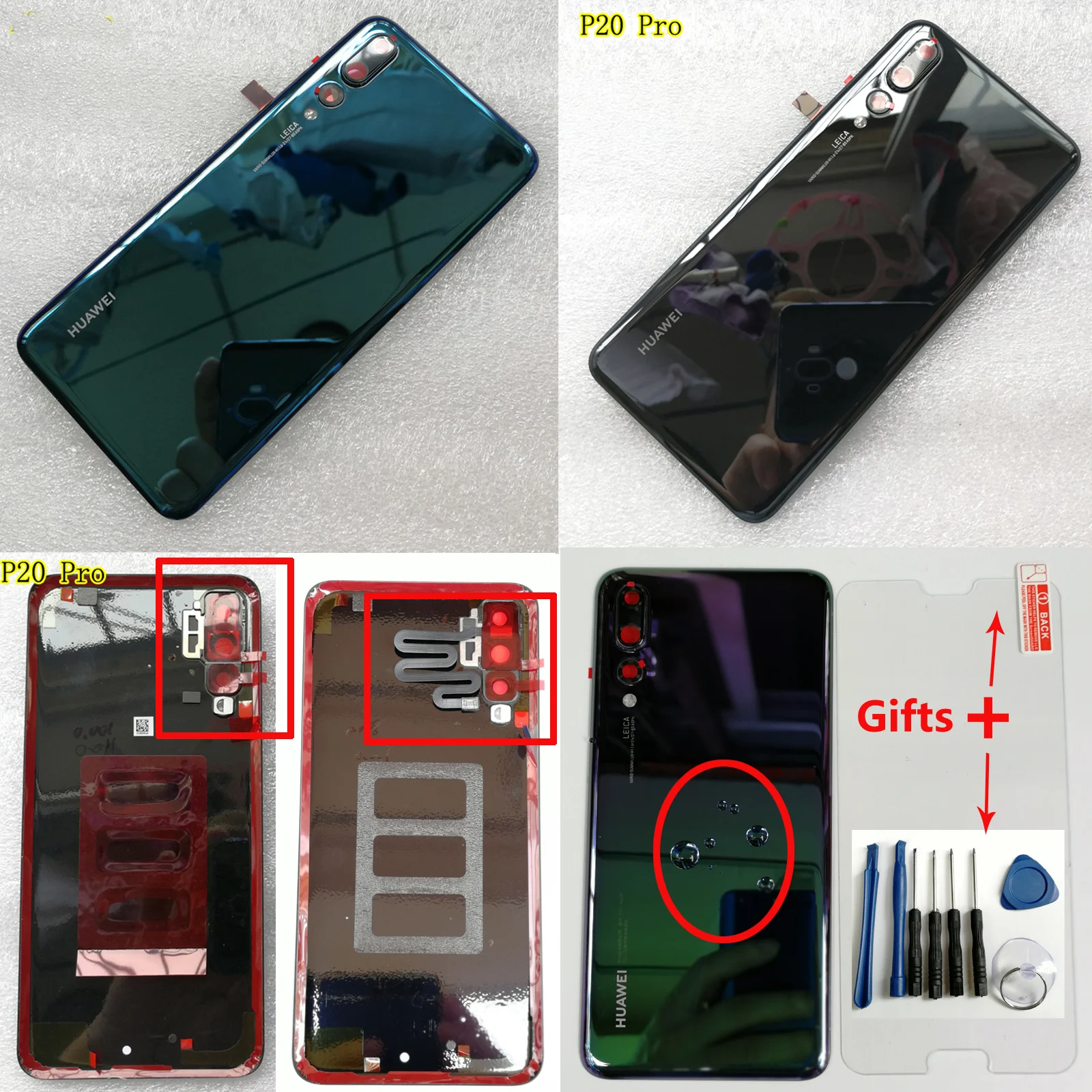 Новинка 100%, для Huawei P20 Pro, CLT-AL00 CLT-L09 CLT-L29, стеклянная задняя крышка корпуса, Крышка батарейного отсека + клей
Новинка 100%, для Huawei P20 Pro, CLT-AL00 CLT-L09 CLT-L29, стеклянная задняя крышка корпуса, Крышка батарейного отсека + клей