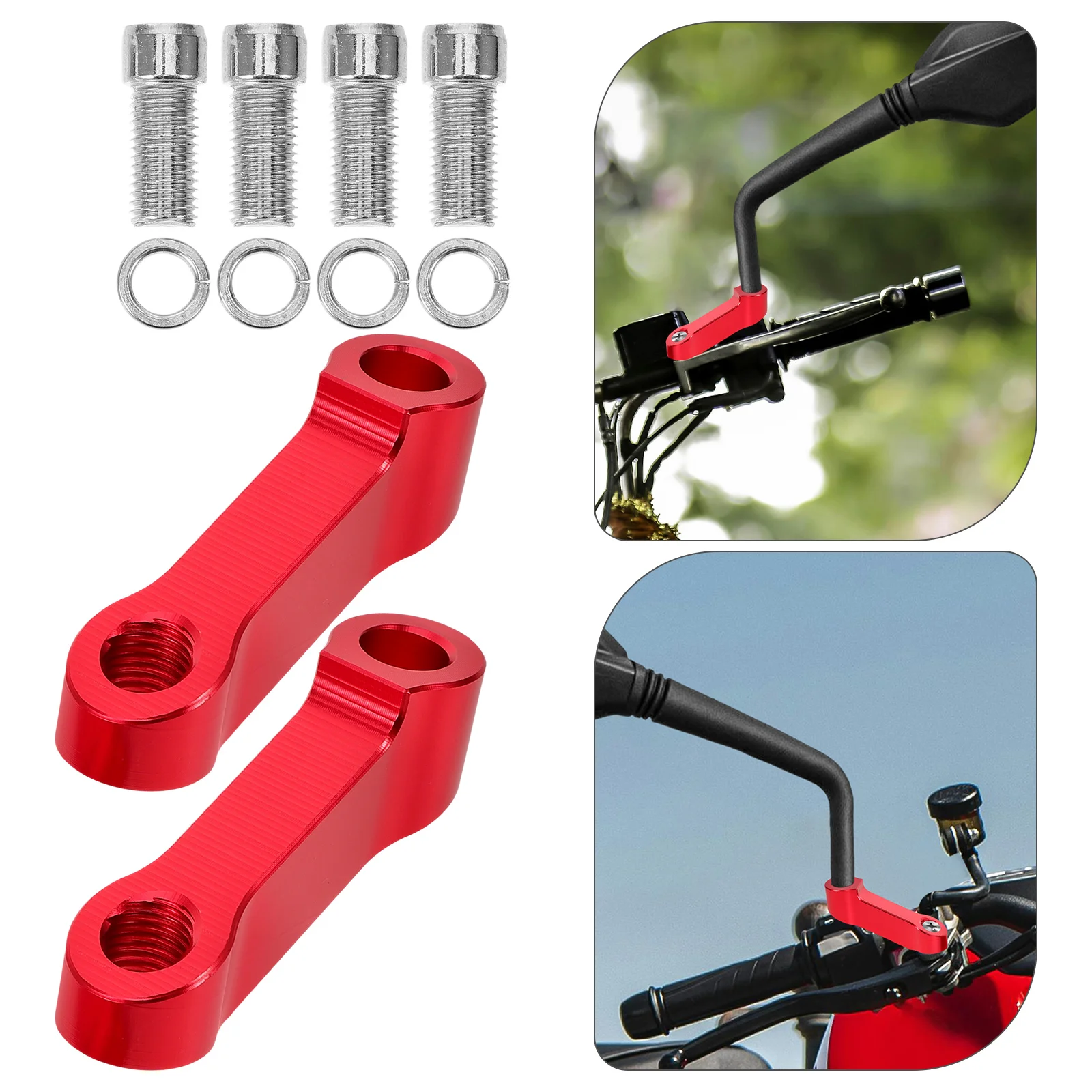 2 Pcs Rear View Mirror Extension An Fittings Rearview Mount Extender for Motorcycle
2 Pcs Rear View Mirror Extension An Fittings Rearview Mount Extender for Motorcycle