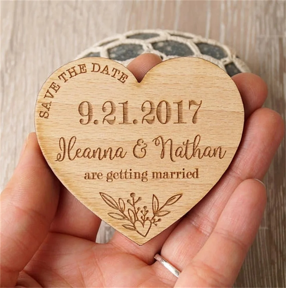 

Индивидуальный деревянный магнит для сохранения даты, свадебные сувениры, свадебные приглашения в деревенском стиле, в деревенском стиле, сохранить дату, сохранить дату