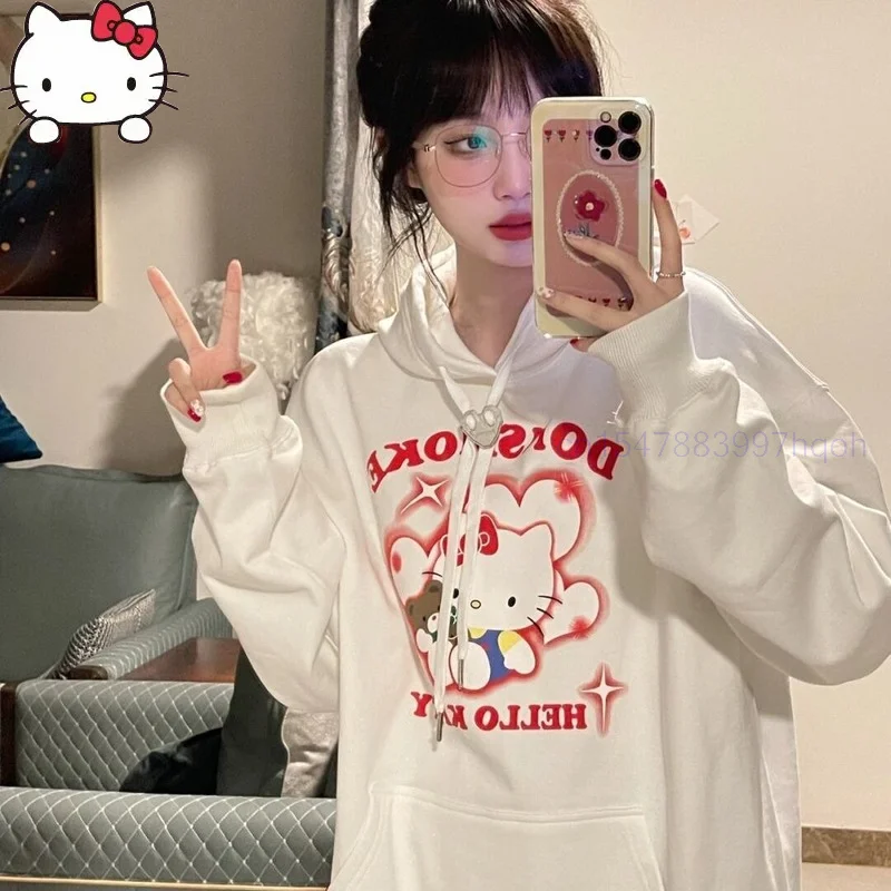 Hello Kitty Hooded Sweater Wearing Cotton 2022 Autumn Thin Section Loose Printing Love Fashion Casual Top American Style Girls
Hello Kitty Hooded Sweater Wearing Cotton 2022 Autumn Thin Section Loose Printing Love Fashion Casual Top American Style Girls