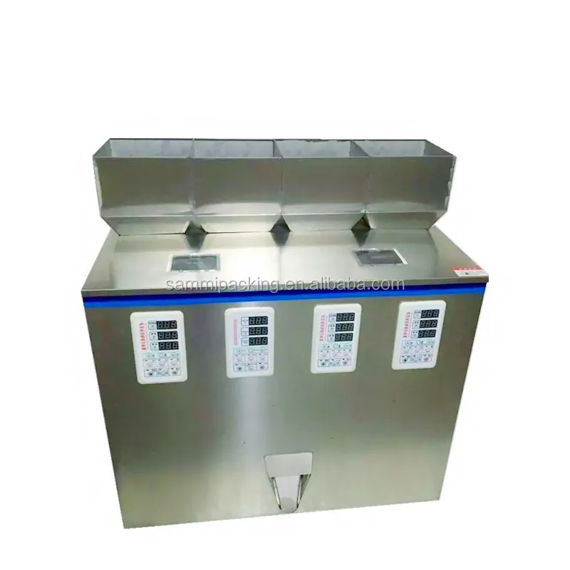 

New design hot sale 4 heads tea weighing and filling machine 2-100 gram