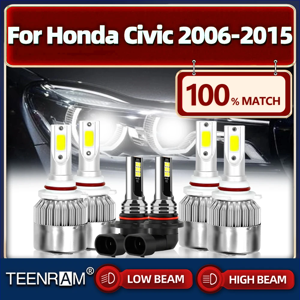 9006 HB4 9005 HB3 Car Headlight Bulb 60000LM Car Light 6000K Turbo Fog Lamp For Honda Civic 2006-2010 2011 2012 2013 2014 2015
9006 HB4 9005 HB3 Car Headlight Bulb 60000LM Car Light 6000K Turbo Fog Lamp For Honda Civic 2006-2010 2011 2012 2013 2014 2015