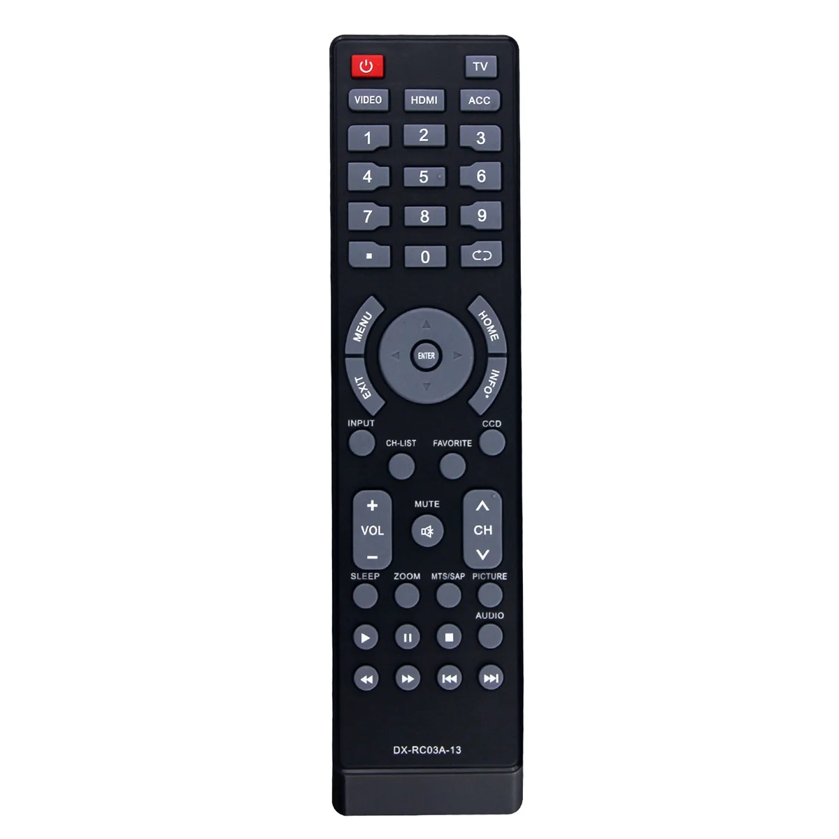 

DX-RC03A-13 Replace Remote for Dynex Insignia TV NS-RC03A-13 DX-60D260A13 NS-19E320A13 NS-22E340A13 NS-29L120A13