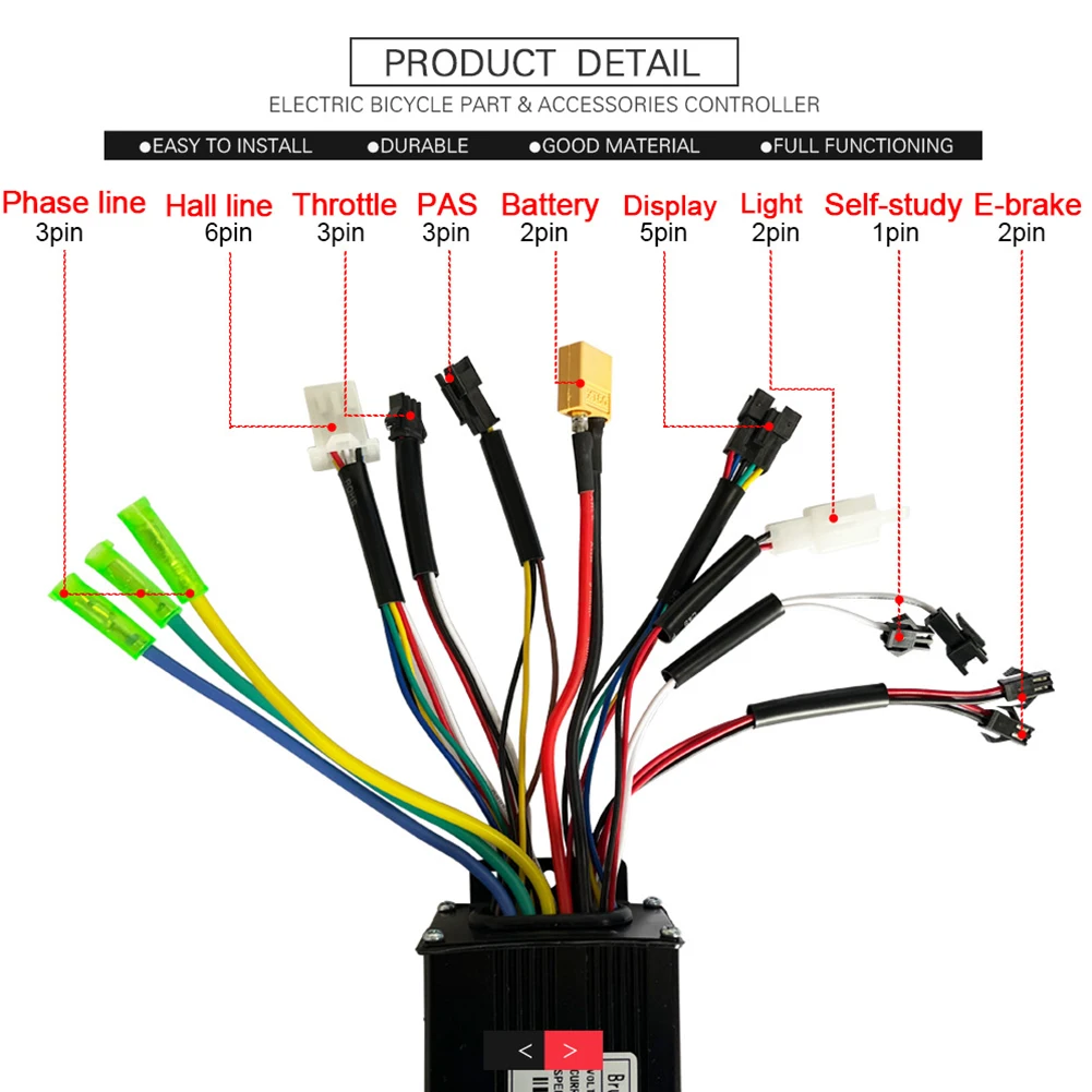 24-48V 26A 500/750W Sine Wave Controller+Display 6 Pins Display For Kugoo M4 Electric Scooter Ebike Replacement Parts
24-48V 26A 500/750W Sine Wave Controller+Display 6 Pins Display For Kugoo M4 Electric Scooter Ebike Replacement Parts