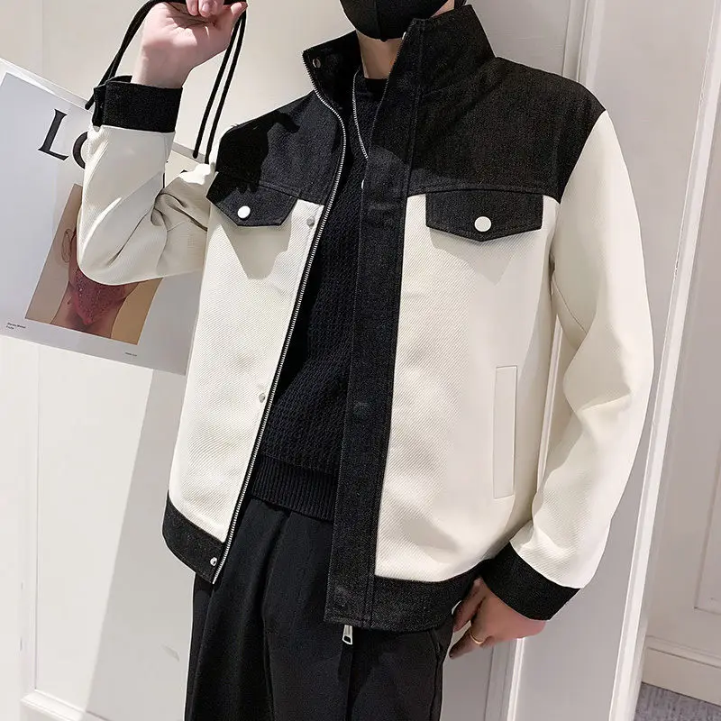 Men's Jacket Casual Fashion Outer Jacket Men's Patchwork Jacket Men's Spring Autumn 2023 New Slim Bomber Jacket Men V95
Men's Jacket Casual Fashion Outer Jacket Men's Patchwork Jacket Men's Spring Autumn 2023 New Slim Bomber Jacket Men V95