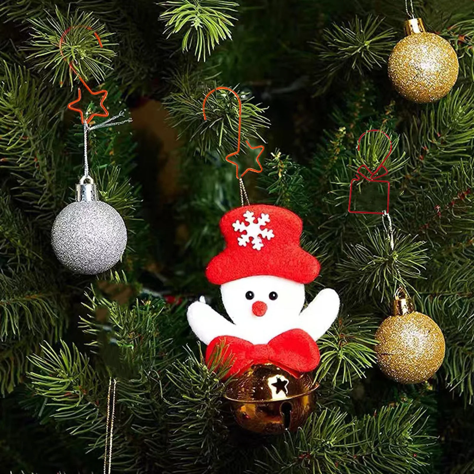 20pcs Christmas Tree Ornament Hooks Fashionable Festival Parties Props For Home Bedroom
20pcs Christmas Tree Ornament Hooks Fashionable Festival Parties Props For Home Bedroom