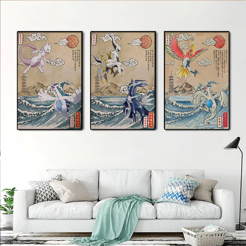 Vintage Japanese Anime Pokemon Pikachu Charizard Blastoise Poster Canvas Painting Modern Room Decorate Picture Mural Cuadros
Vintage Japanese Anime Pokemon Pikachu Charizard Blastoise Poster Canvas Painting Modern Room Decorate Picture Mural Cuadros